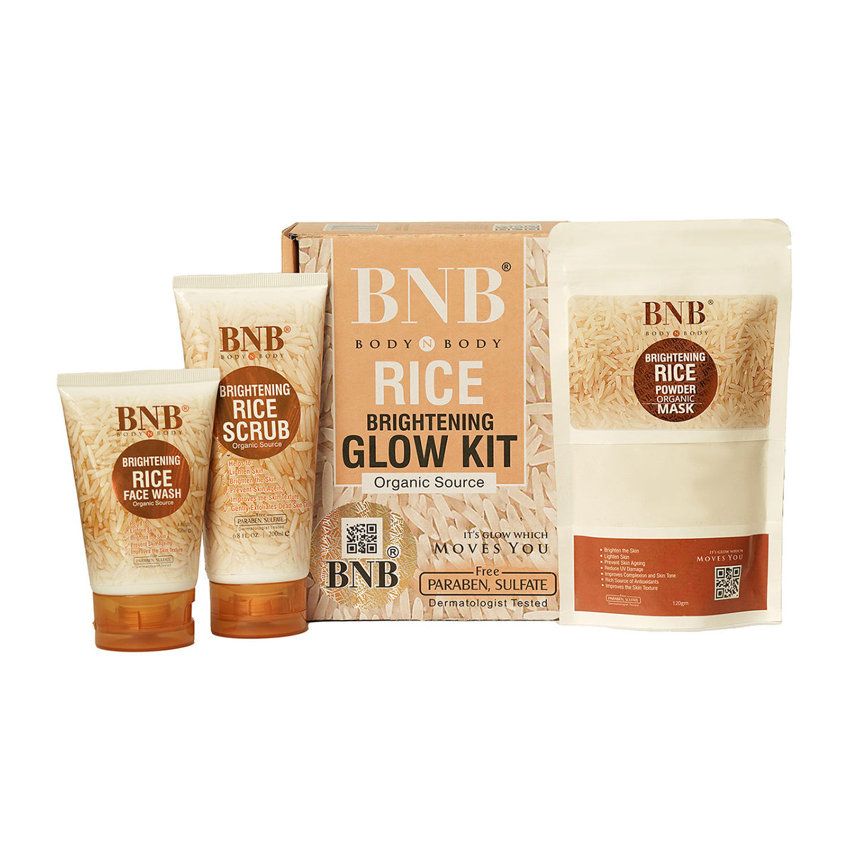 BNB Organic Rice Glowing Kit™ – Radiant Skin Essentials™